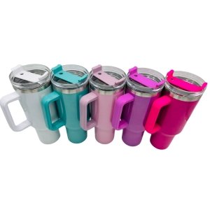 40 oz. Gradient Sublimation Tumbler with Handle