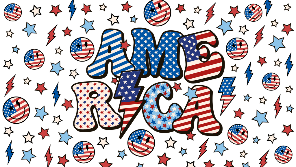 America Patch UV DTF Cup Wrap - My Vinyl Craft