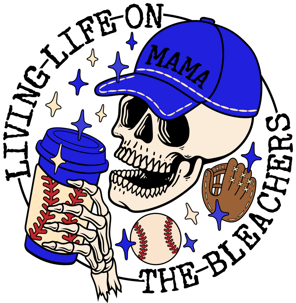 Bleacher Life Baseball DTF Transfer - BS7 - My Vinyl Craft