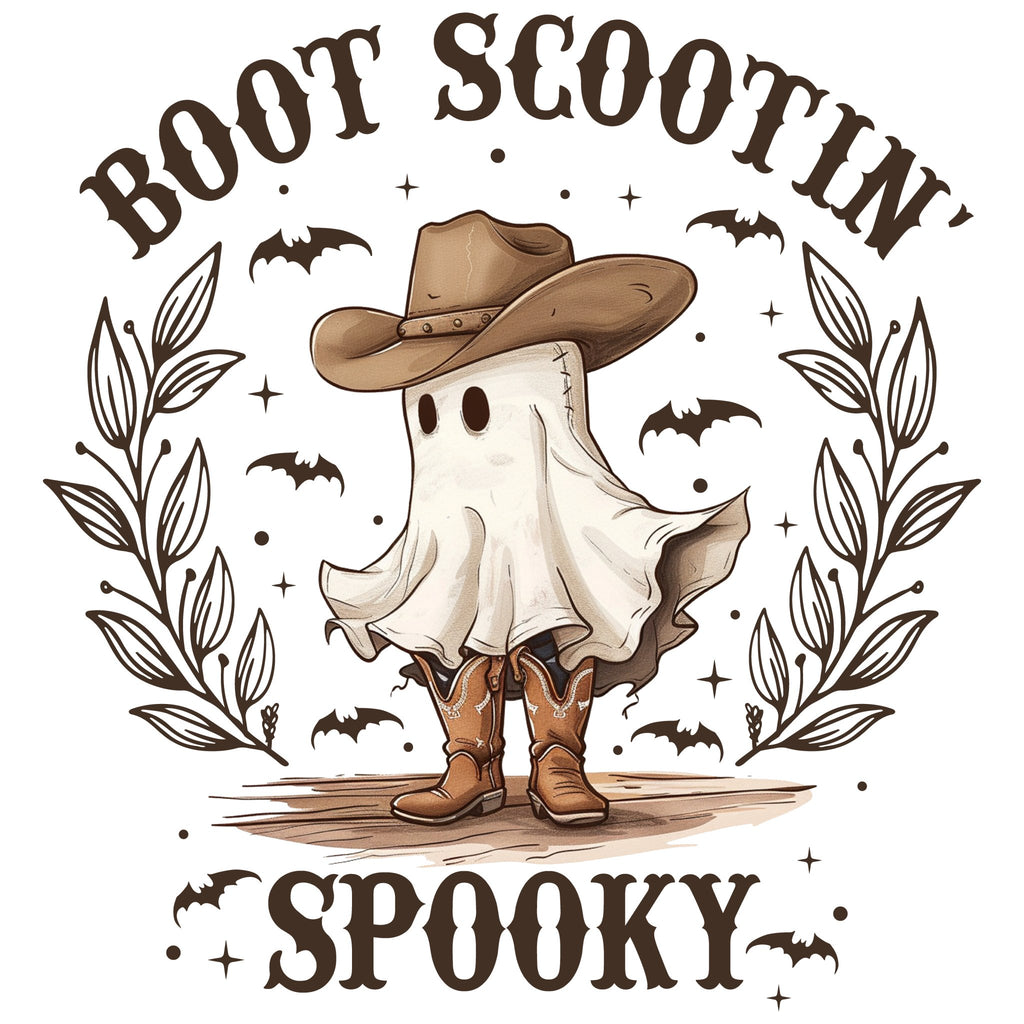 Boot Scootin Spooky DTF Transfer - My Vinyl Craft