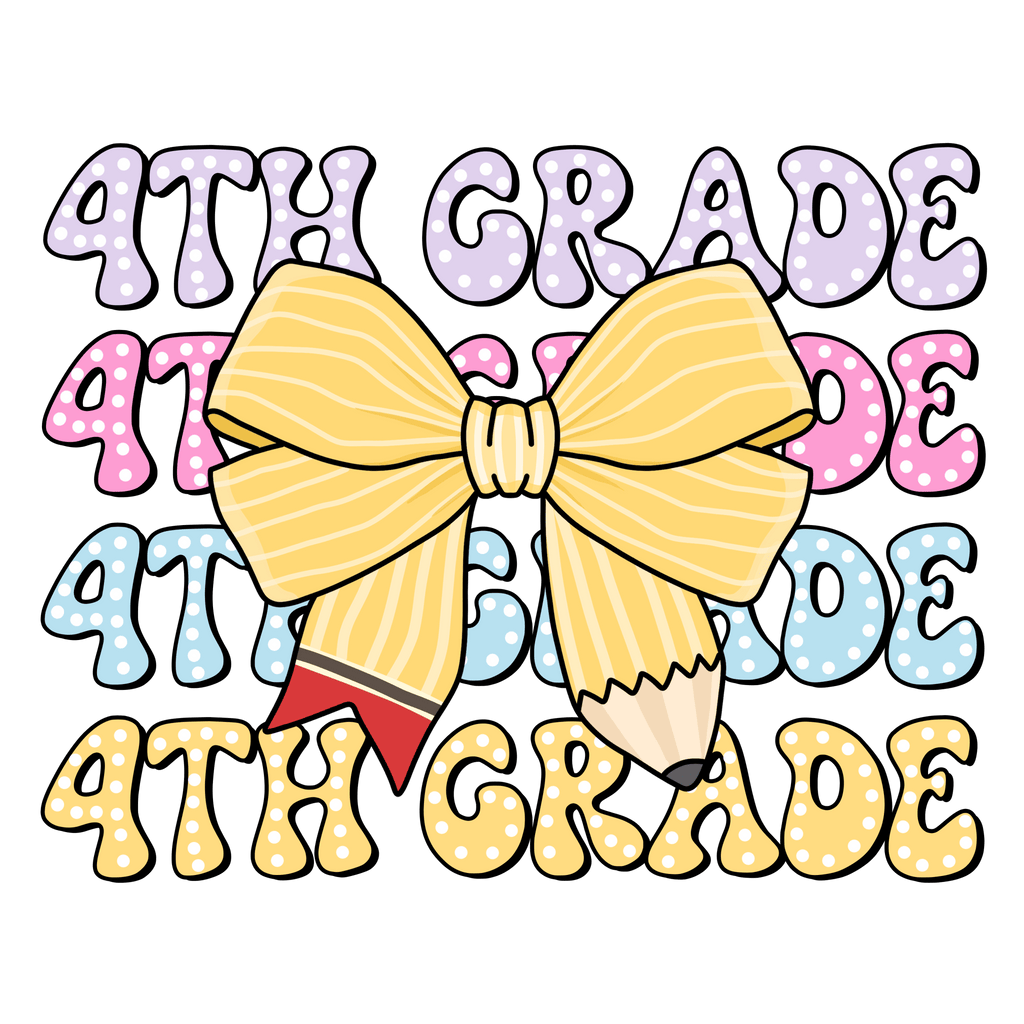 Bright Bow Preschool - 5th Grade DTF Transfer - My Vinyl Craft