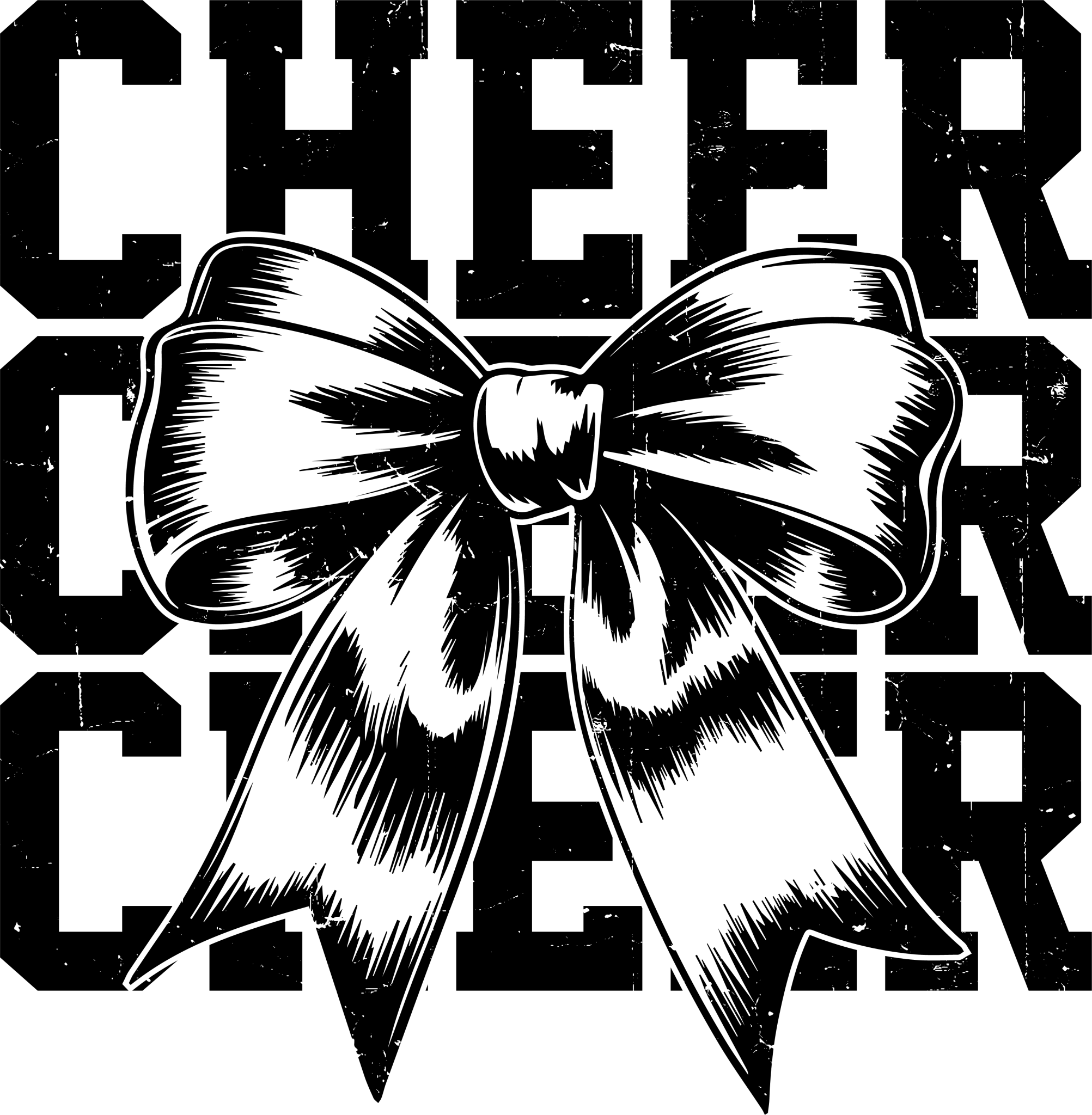 Cheer Bow DTF Transfer - My Vinyl Craft