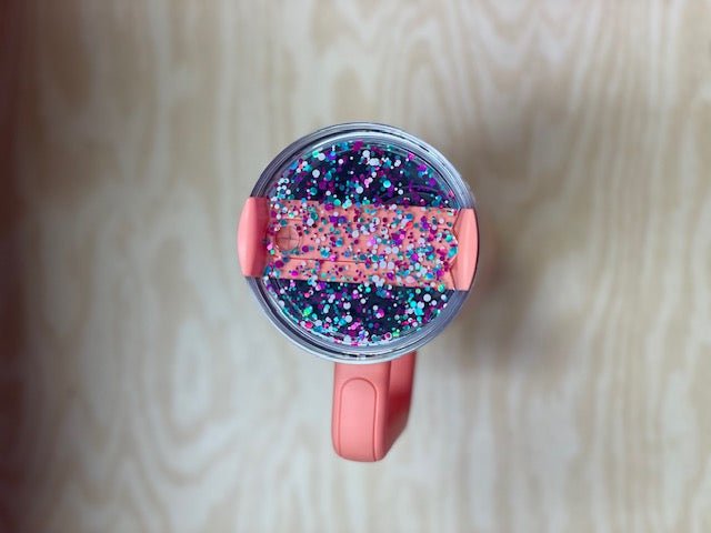 Confetti Round Cup Topper - My Vinyl Craft