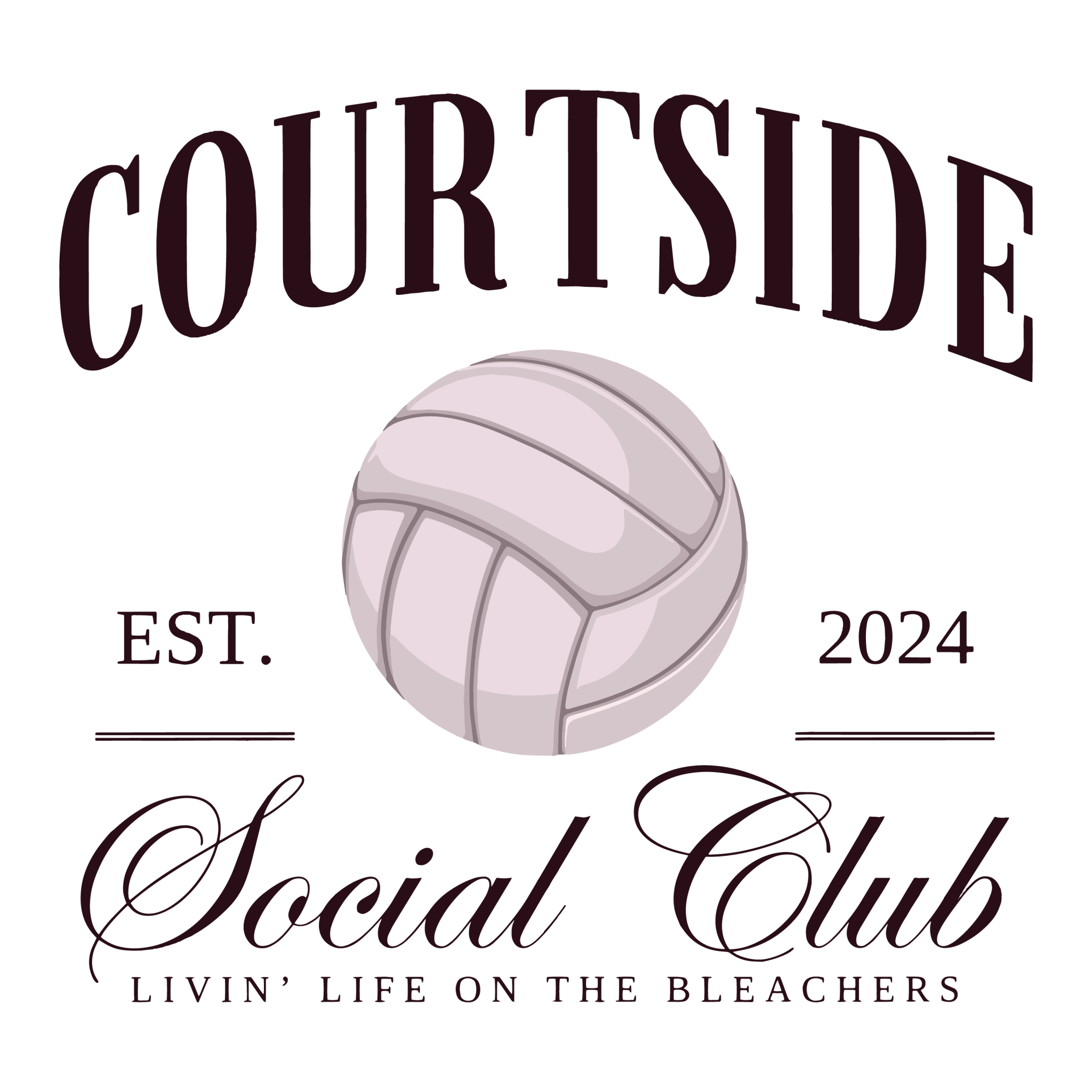 Courtside Volleyball DTF Transfer - My Vinyl Craft