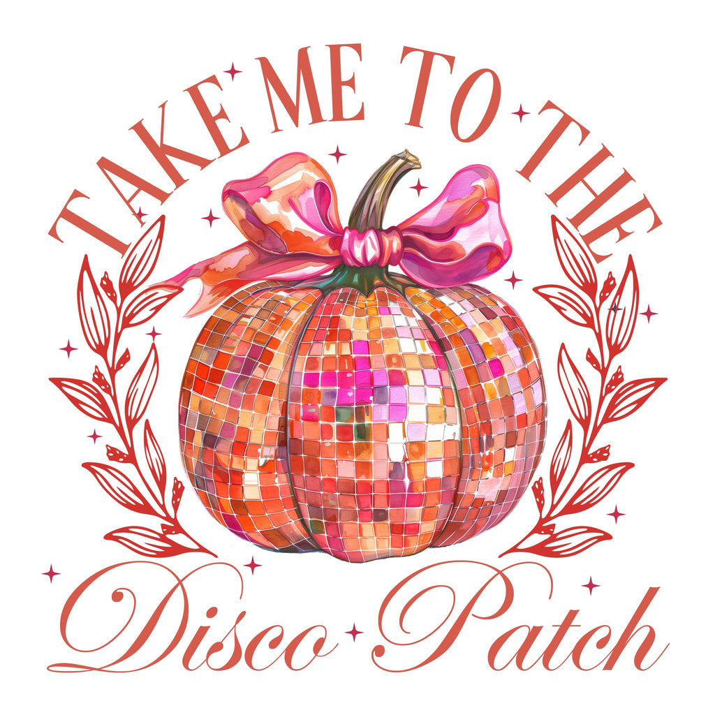 Disco Pumpkin Patch DTF Transfer - My Vinyl Craft
