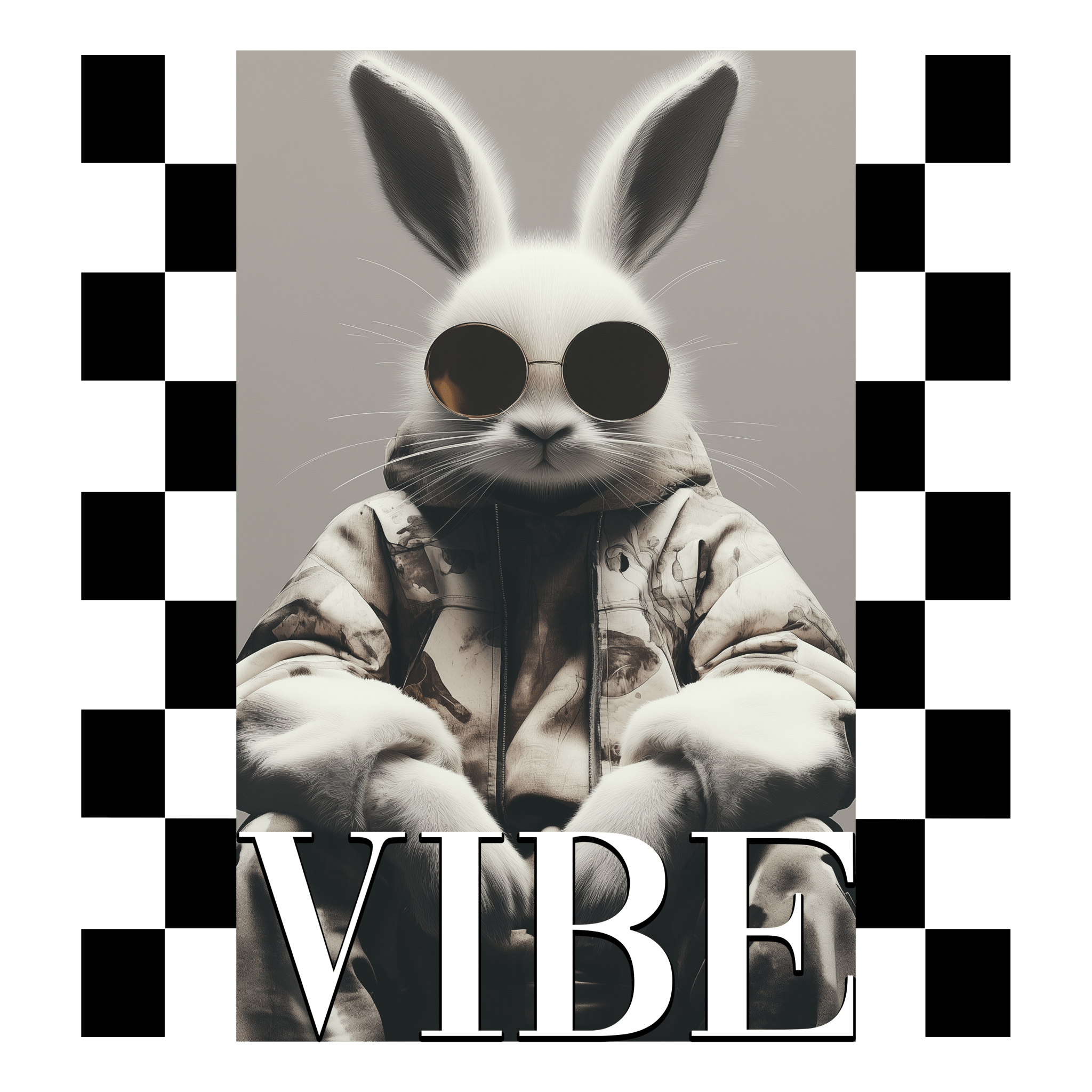 ET16 - Bunny Vibes DTF Transfer - My Vinyl Craft