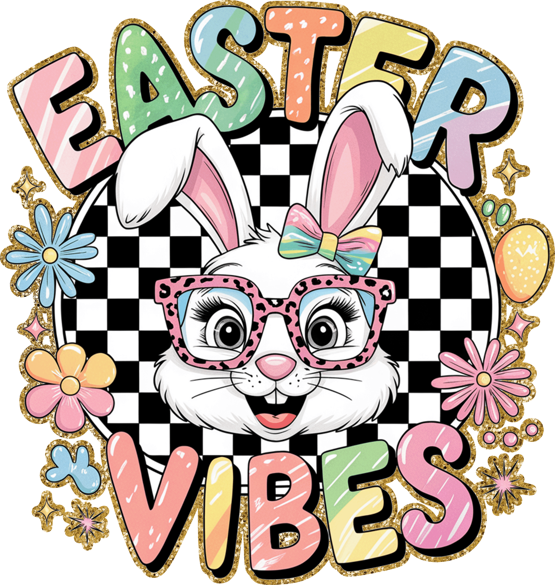 ET28 - Easter Vibes DTF Transfer - My Vinyl Craft