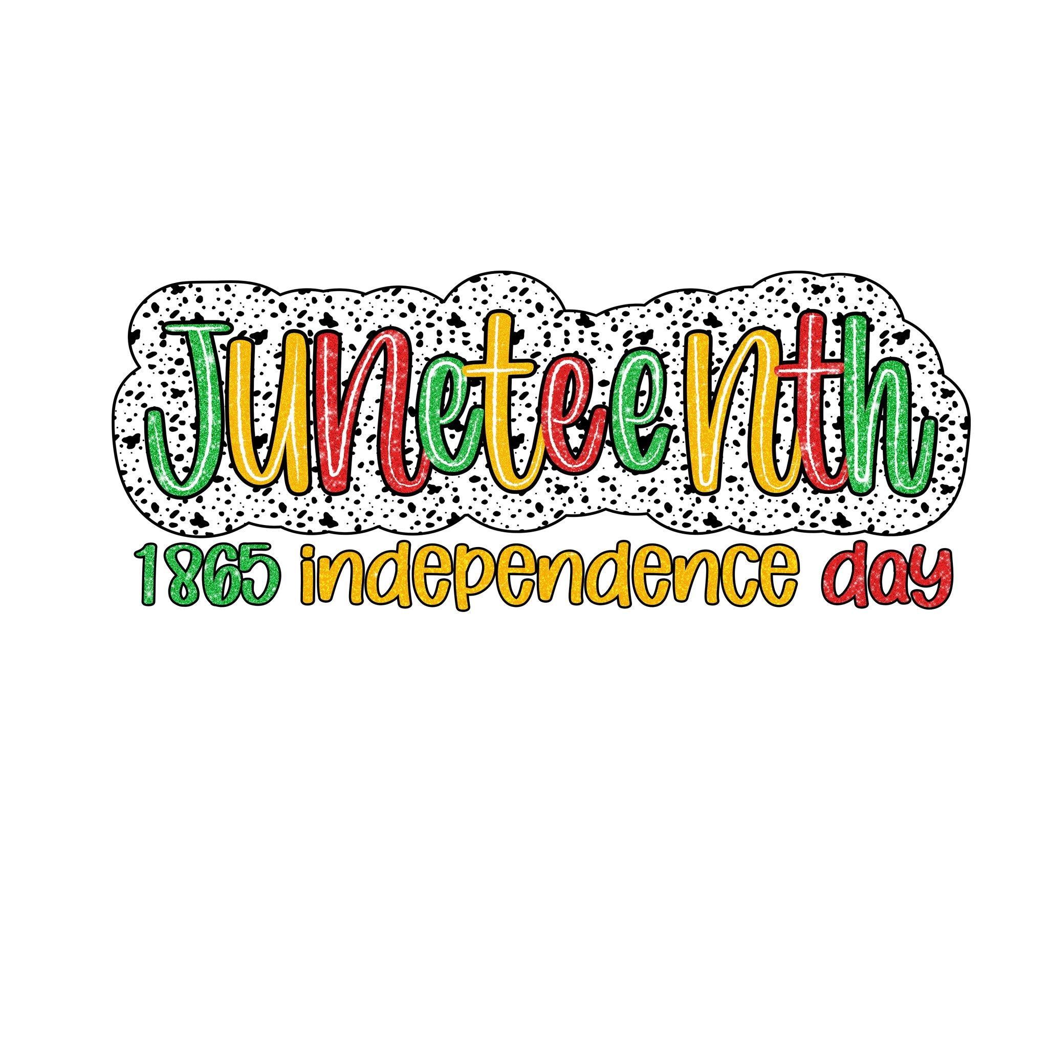 Juneteenth Dots DTF Transfer - My Vinyl Craft