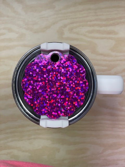 Magenta Round Cup Topper - My Vinyl Craft