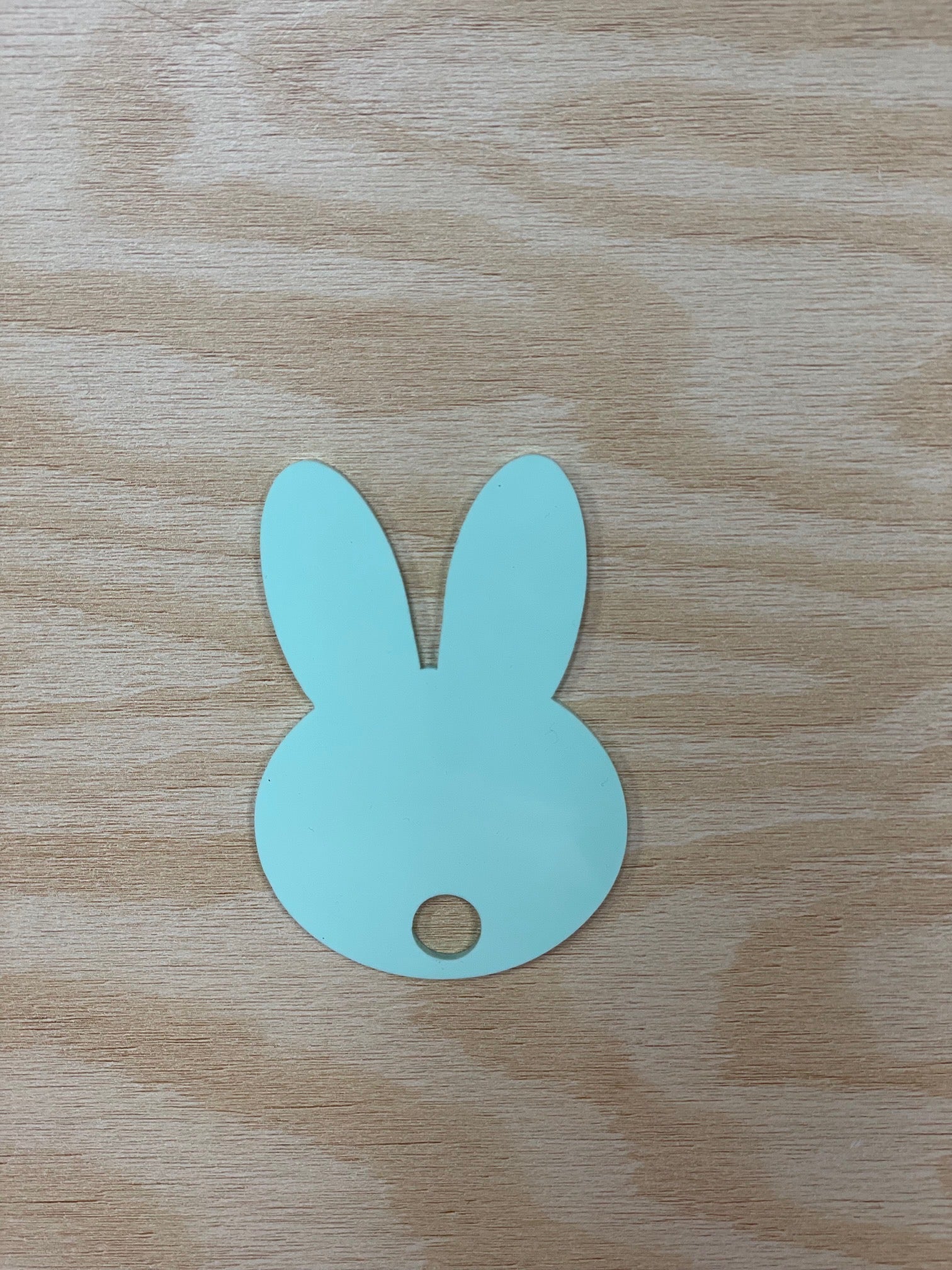 Mint Bunny Head Cup Topper - My Vinyl Craft