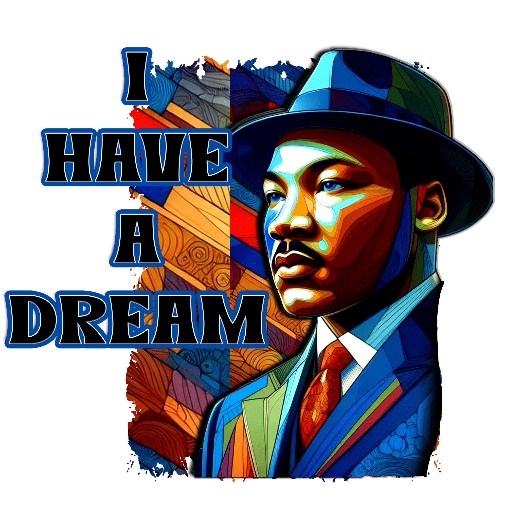 MLK2 - Dream Full Color DTF Transfer - My Vinyl Craft