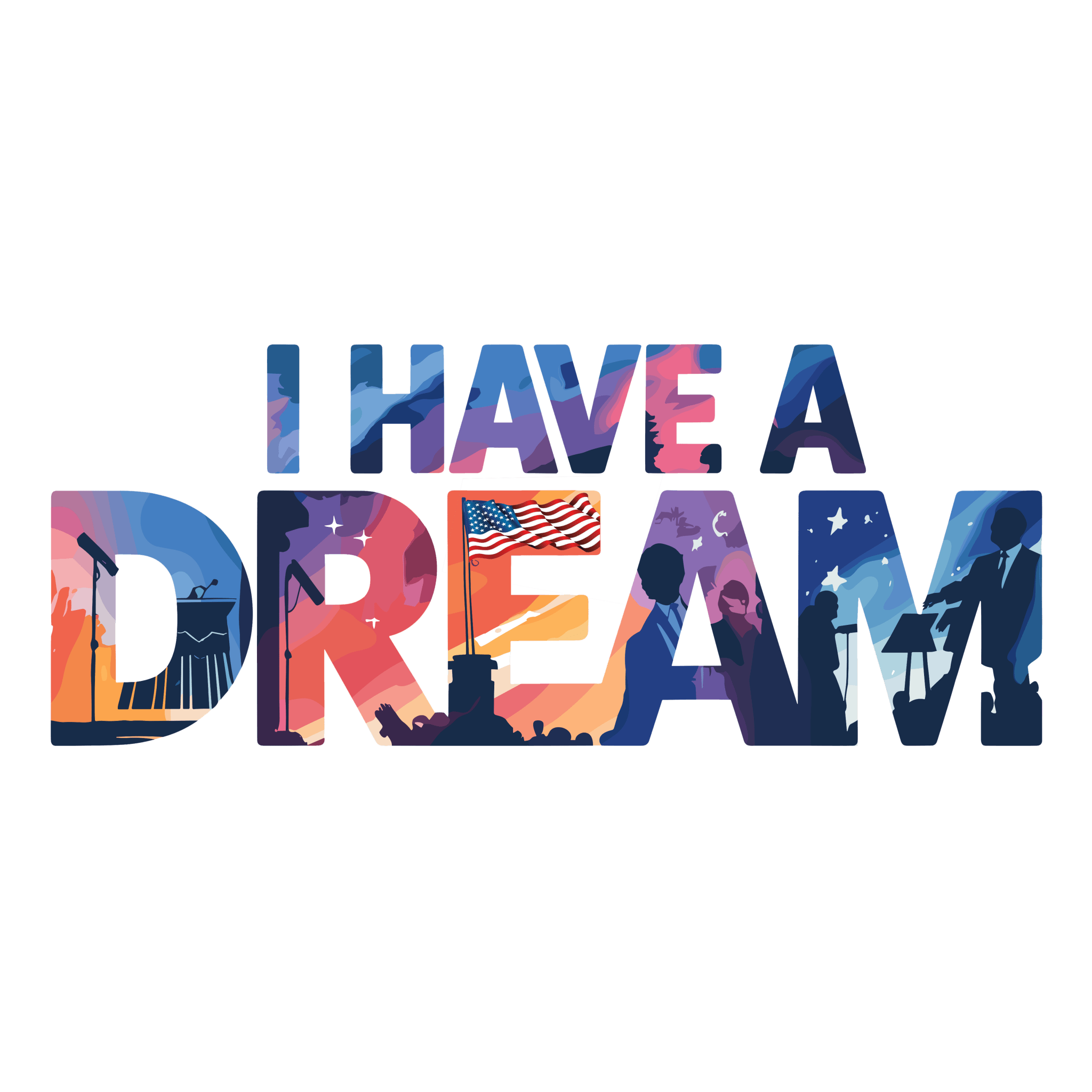 MLK3 - I Have a Dream DTF Transfer - My Vinyl Craft