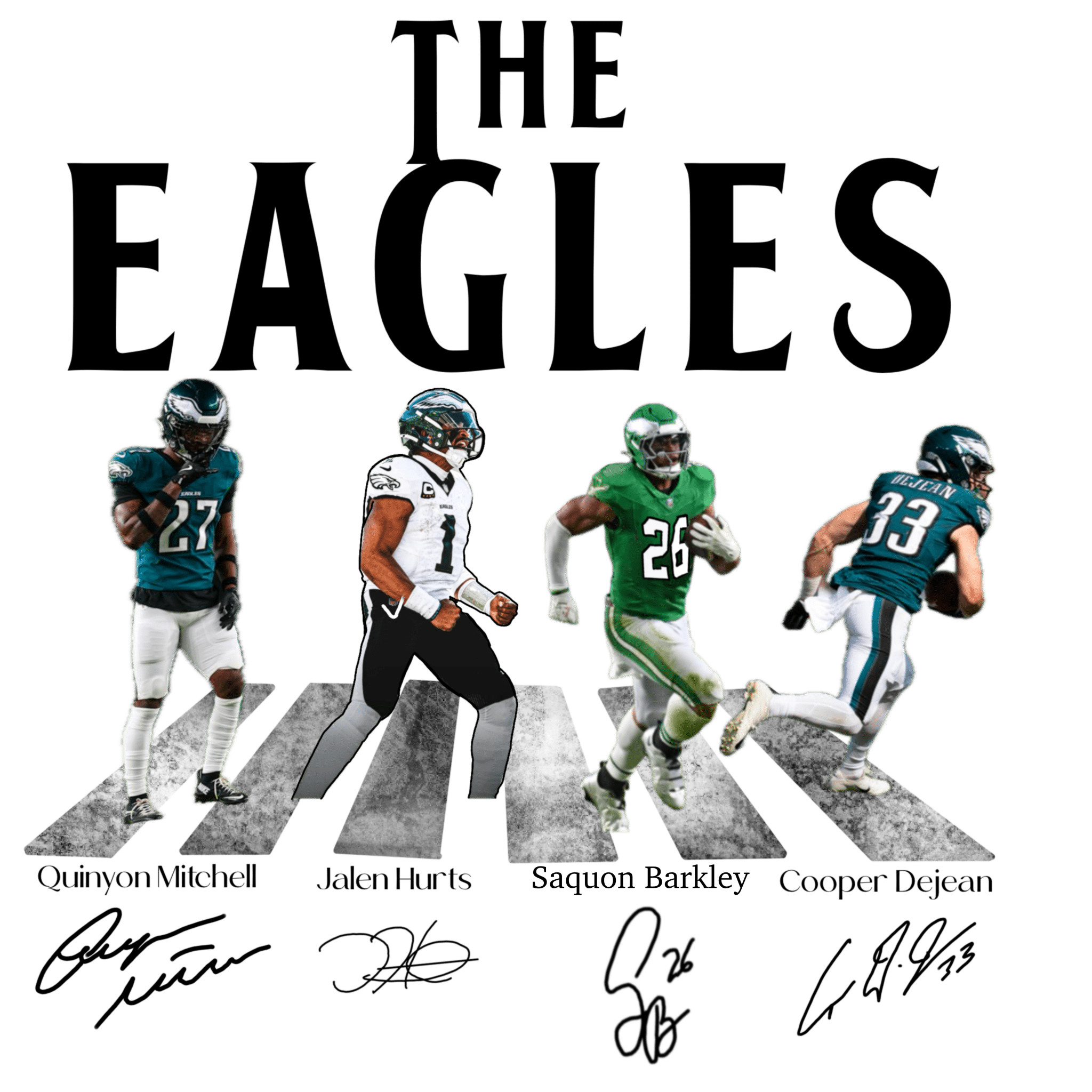 NFL10 - Eagle Walk DTF Transfer - My Vinyl Craft