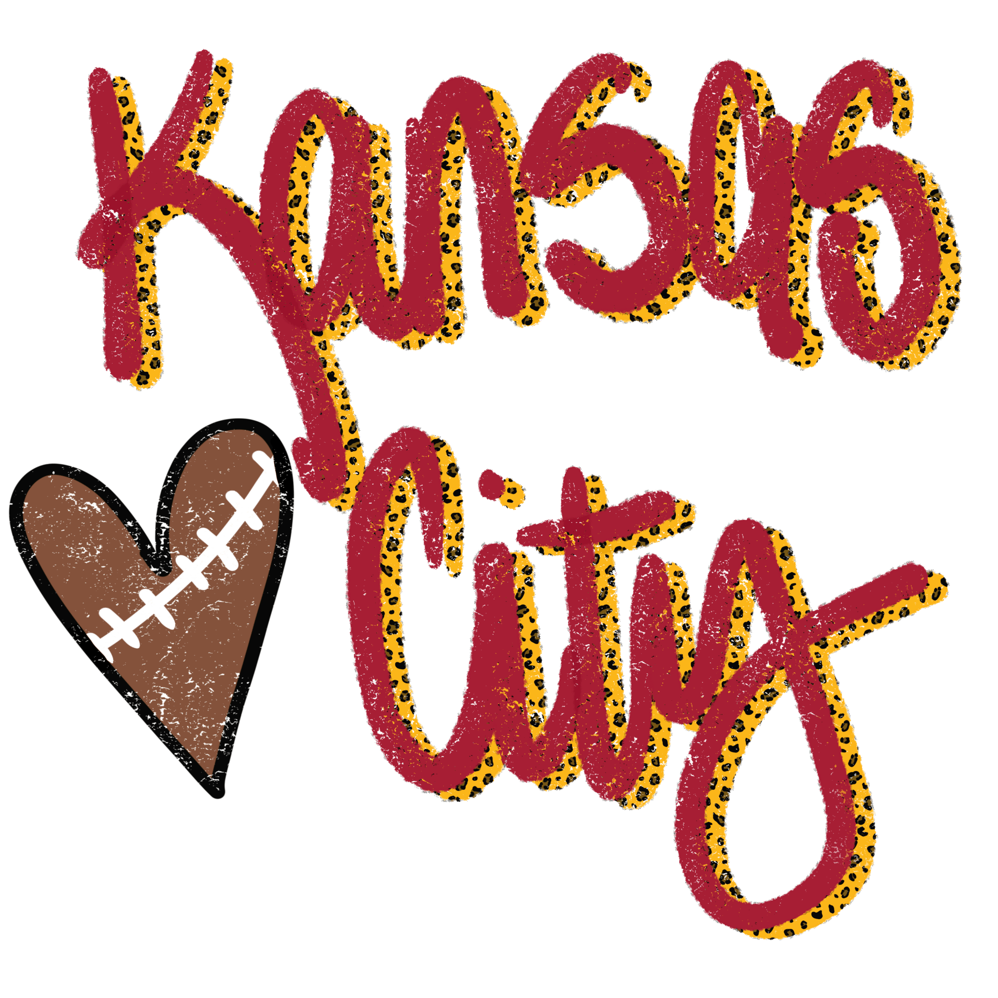 NFL29 - Love Kansas City DTF Transfer - My Vinyl Craft