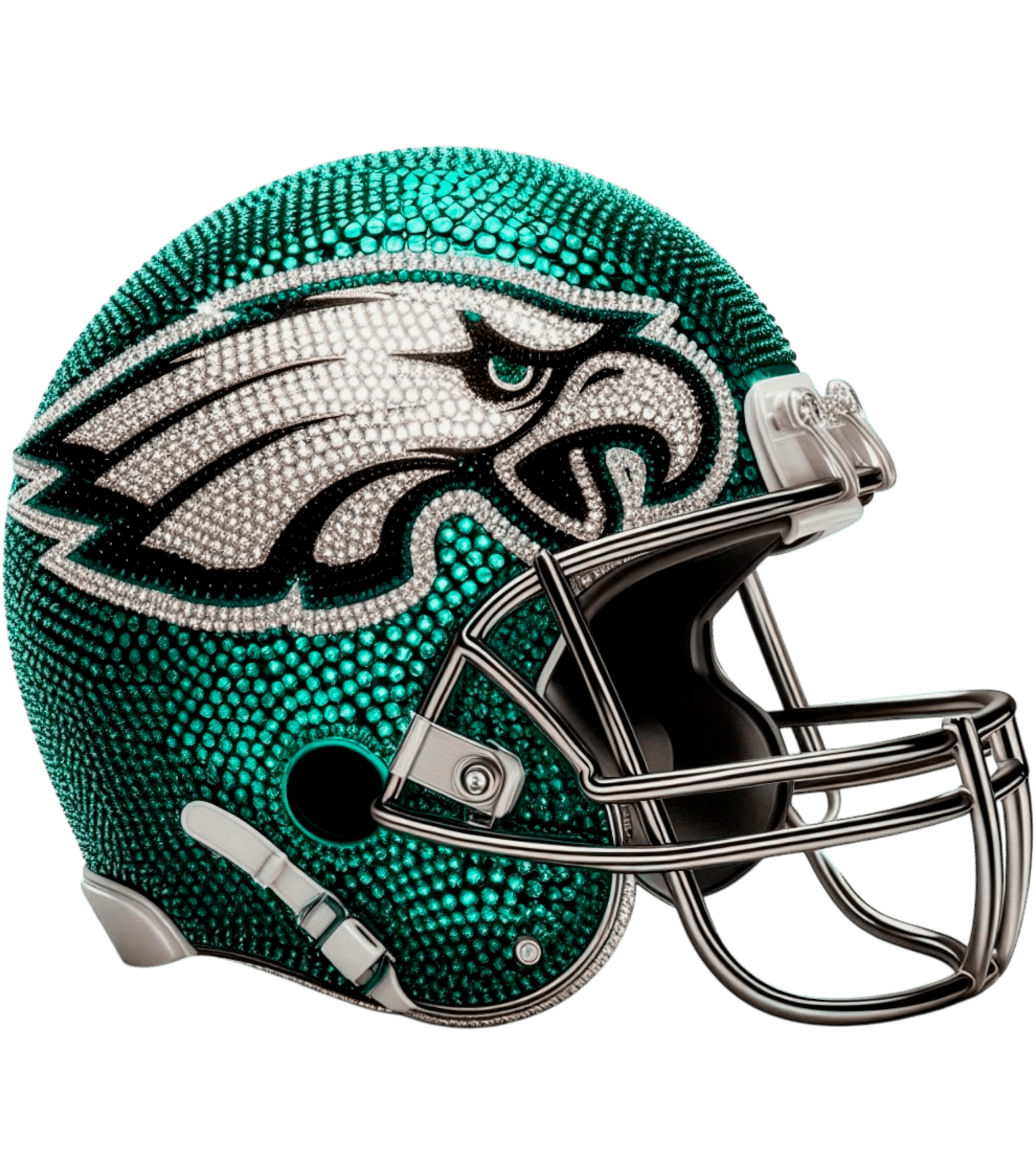 NFL9 - Eagles Helmet DTF Transfer - My Vinyl Craft