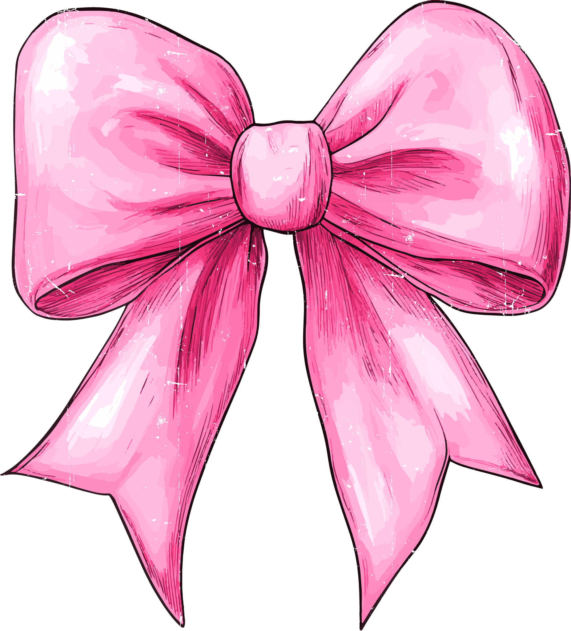 Pink Cheer Bow Set DTF Transfer - My Vinyl Craft