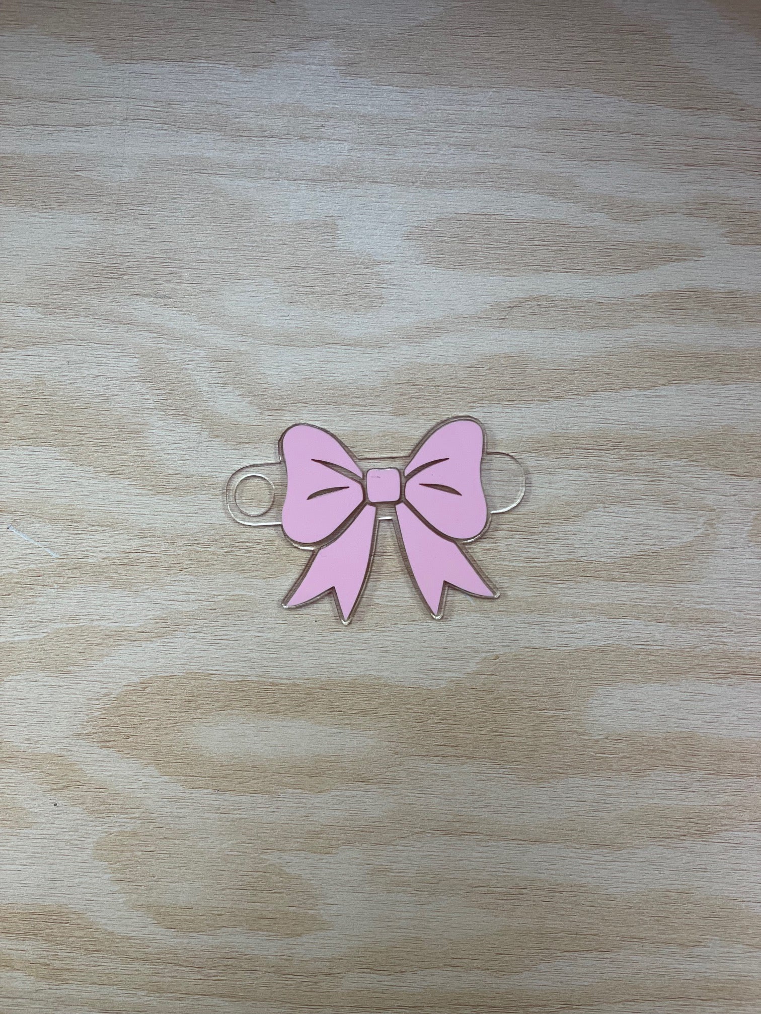 Pink Girly Bow Cup Topper - My Vinyl Craft