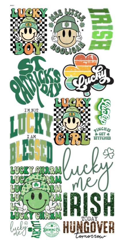 Pre Made Lucky St. Patties Gang Sheet - My Vinyl Craft