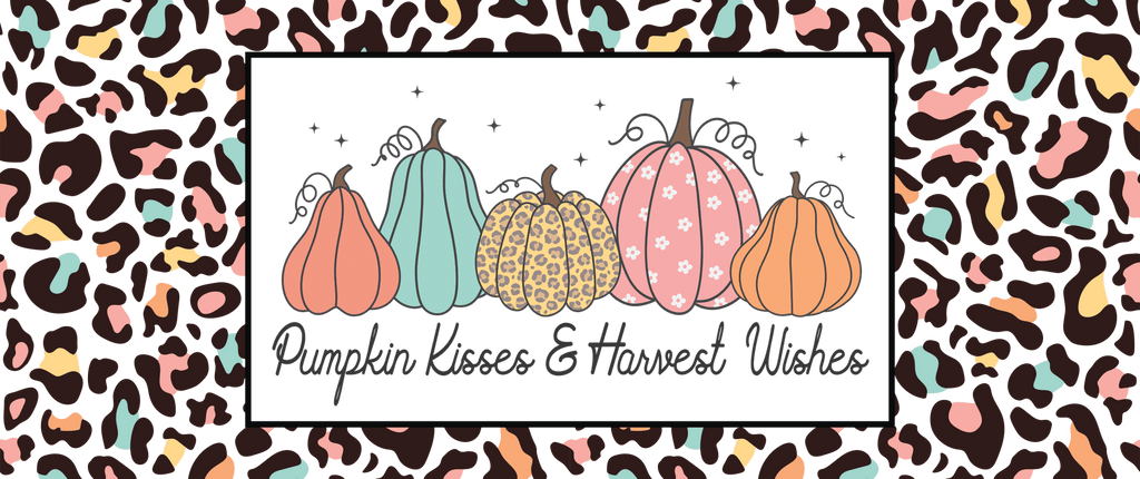 Pumpkin Kisses UV DTF Cup Wrap - My Vinyl Craft