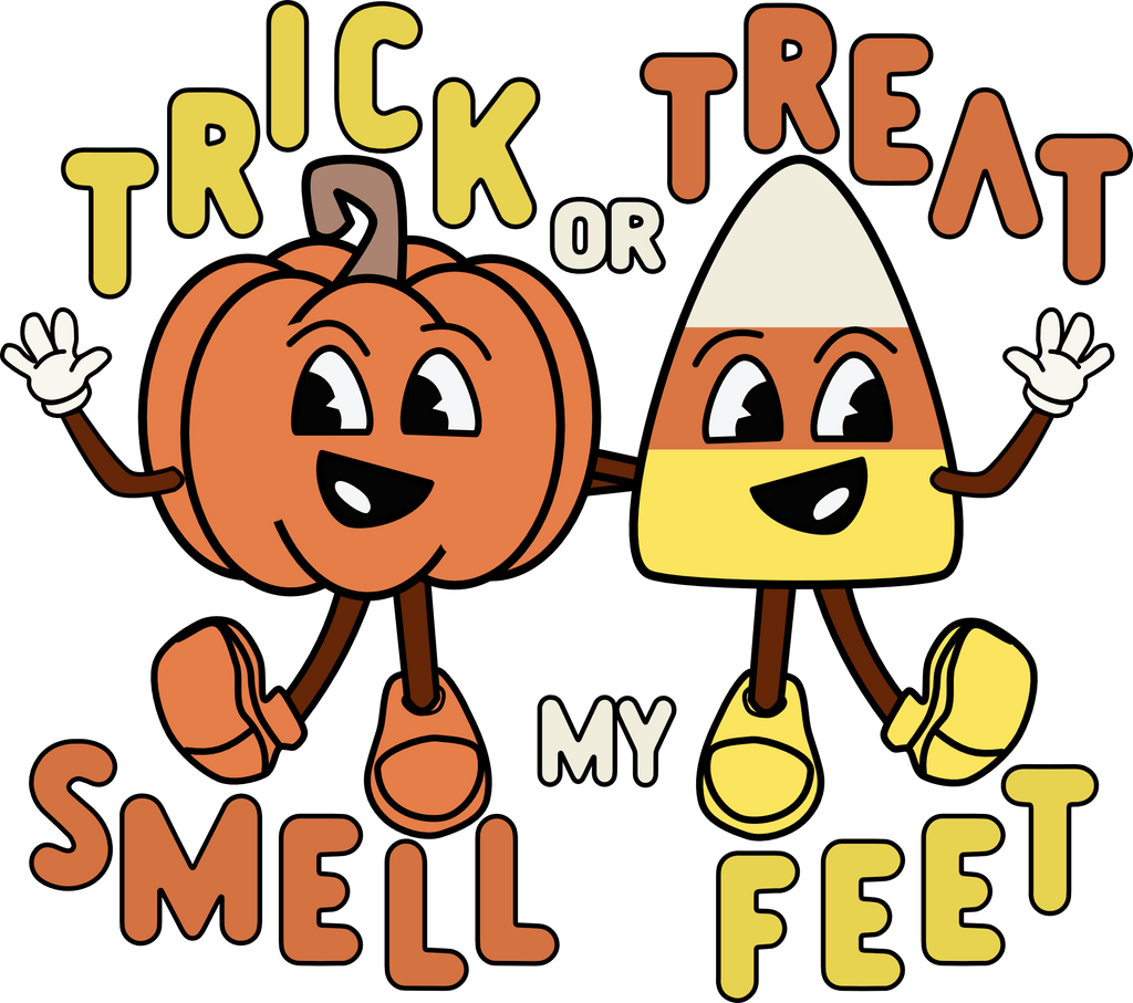 Pumpkin Trick or Treat DTF Transfer - My Vinyl Craft