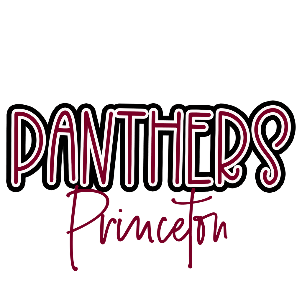 Script Panthers DTF Transfers - (SP16) - My Vinyl Craft