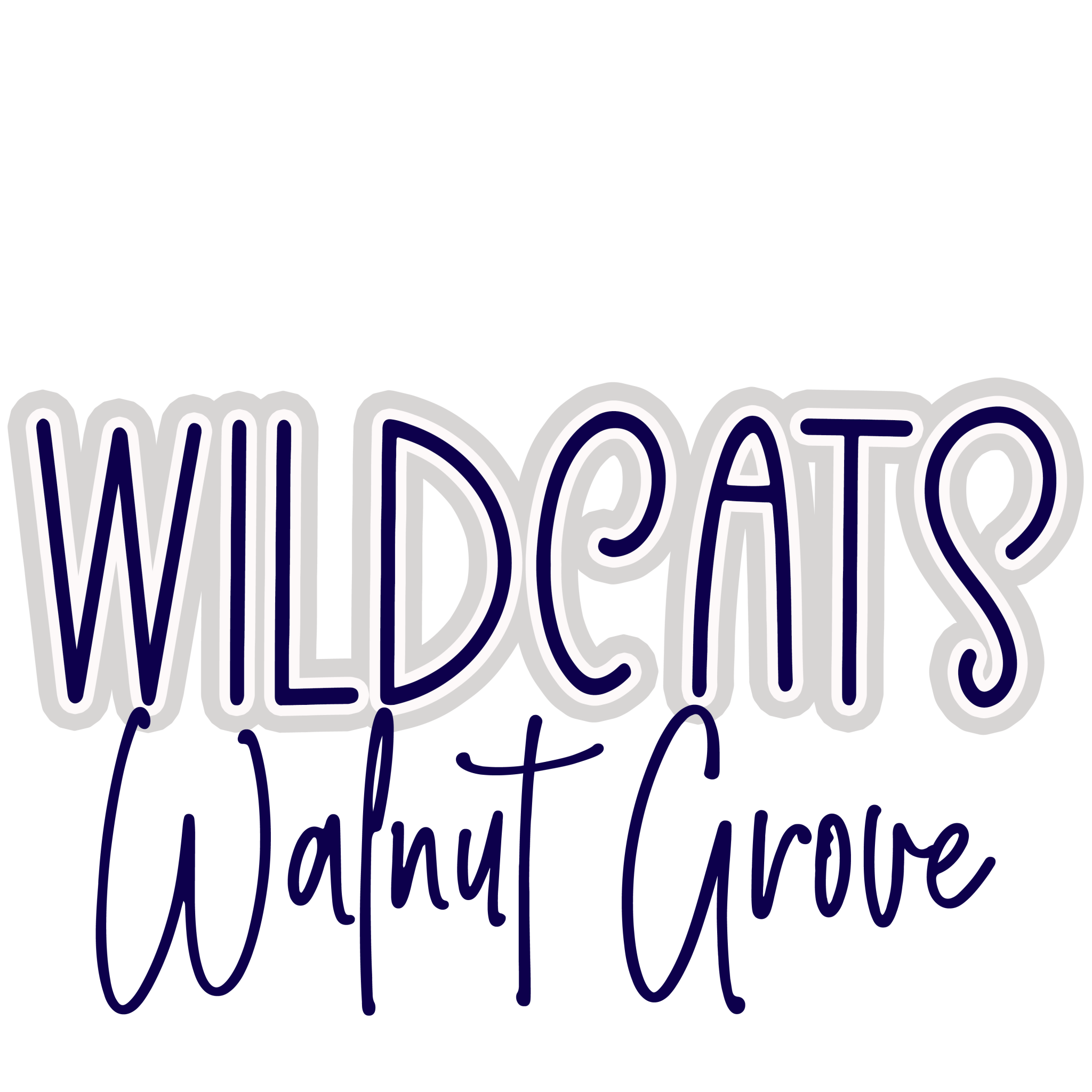 Script Wildcats DTF Transfer (SP15) - My Vinyl Craft