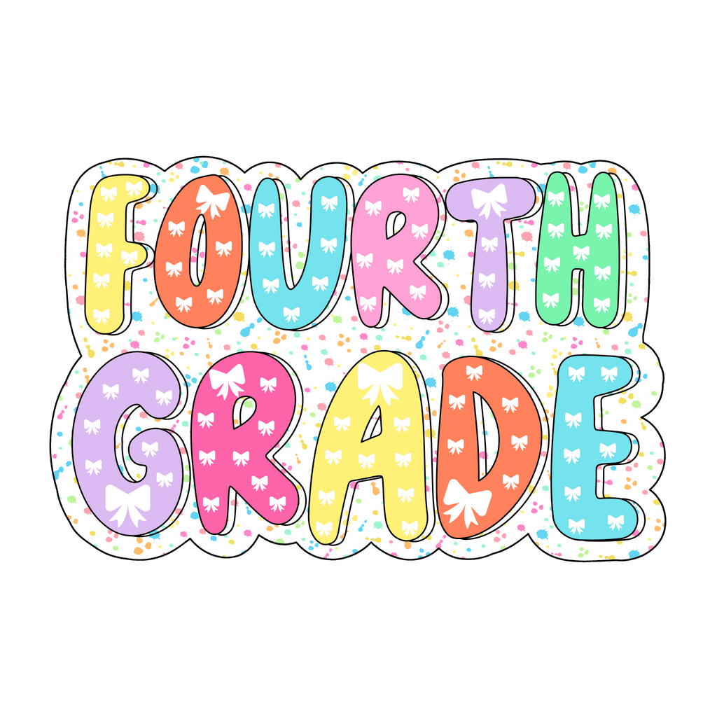 Sprinkle Grade Levels Kindergarten - 4th DTF Transfer - My Vinyl Craft