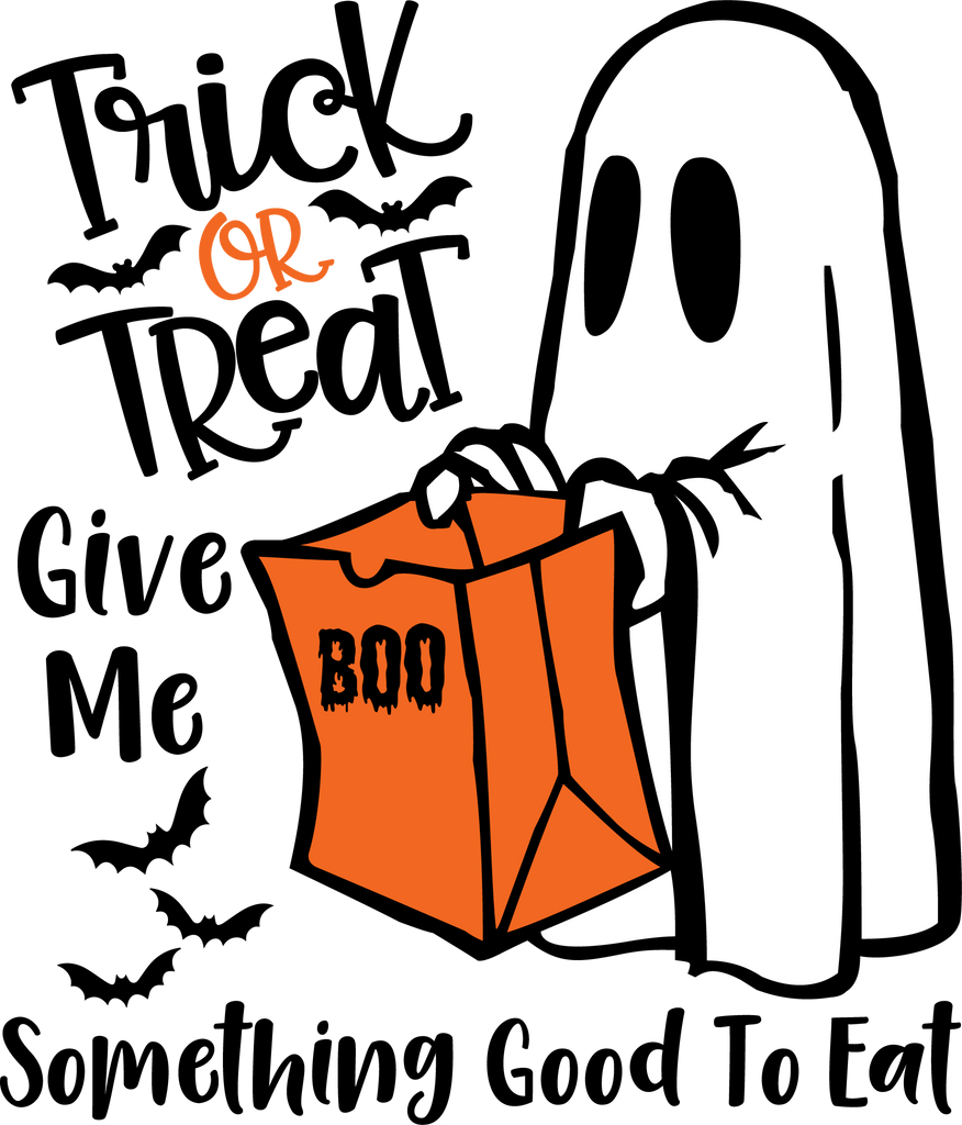 Trick or Treat Ghost DTF Transfer - My Vinyl Craft