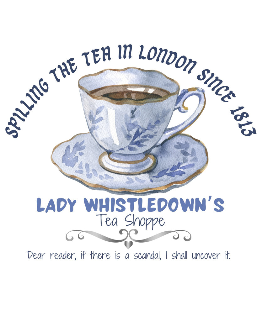 Whistledown Tea Watercolor DTF Transfer - My Vinyl Craft