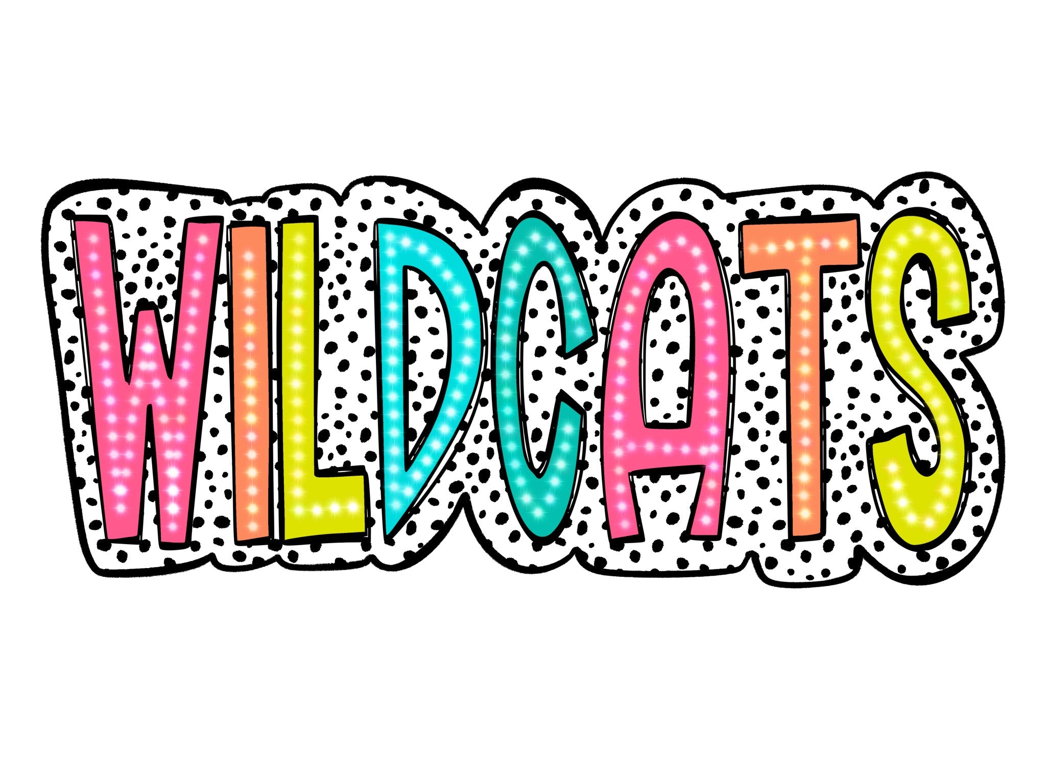 WIldcats Dot DTF Transfer - My Vinyl Craft