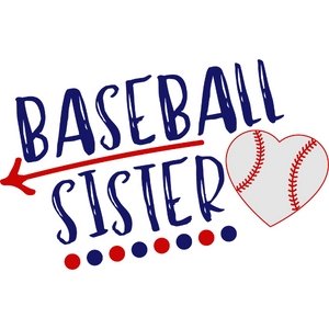 Baseball Sister (RWB) DTF Transfer - My Vinyl Craft