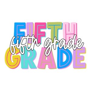 Bold Block K-6th Grade DTF Transfer - My Vinyl Craft