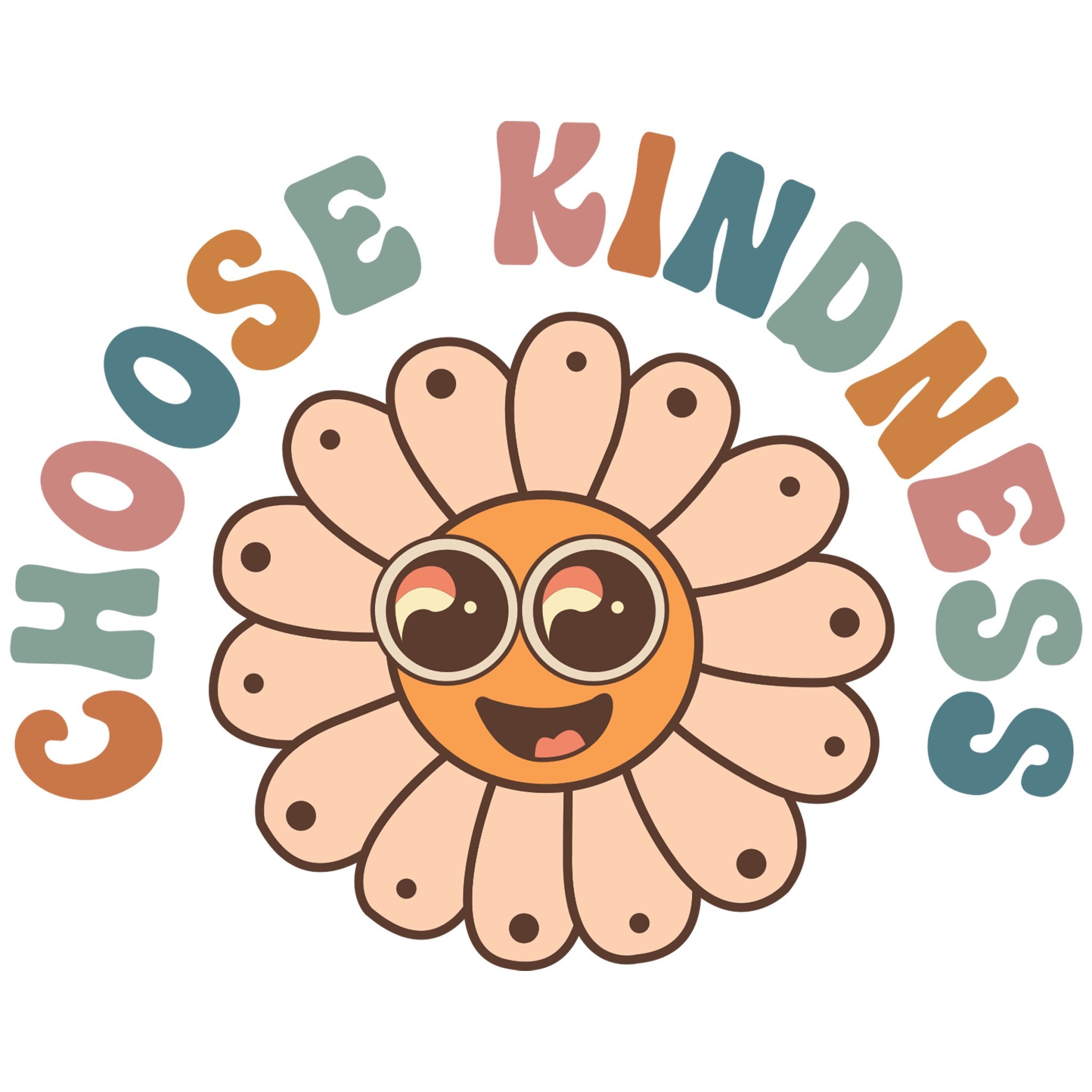 Choose Kindness Floral DTF Transfer - My Vinyl Craft