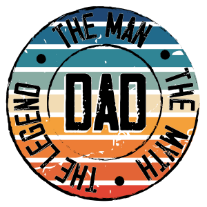 Dad Circle DTF Transfer - My Vinyl Craft