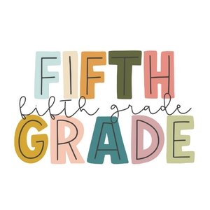 Grade Block K-5th DTF Transfer - My Vinyl Craft