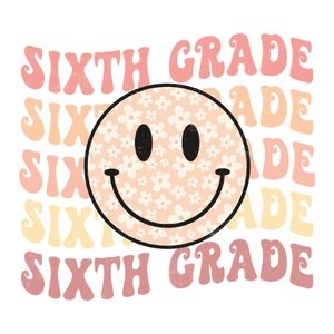 Groovy Peach PreK - 6th Grade DTF Transfer - My Vinyl Craft