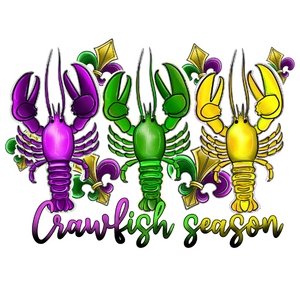 Mardi Crawfish DTF Transfer - My Vinyl Craft