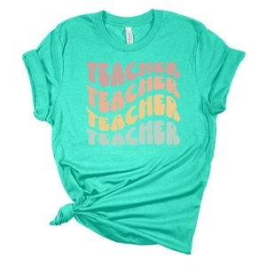 Pastel Teacher DTF Transfer - My Vinyl Craft