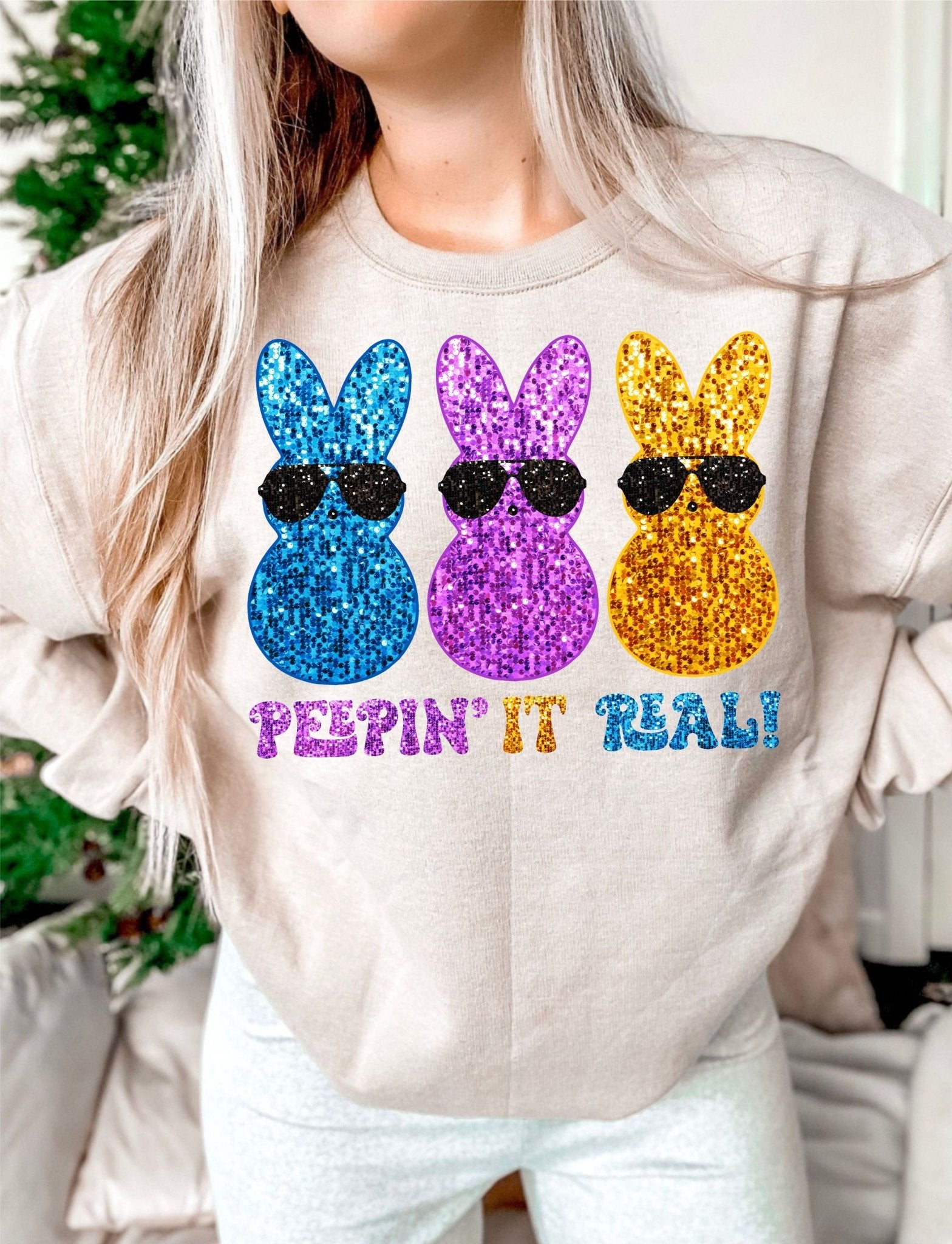 Peep'in it Real Glitter DTF Transfer - My Vinyl Craft