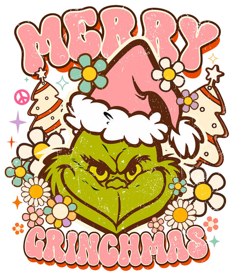 Pink Christmas Grinch with Truck, High Resolution , mugs, shirts,  sublimation, digital prints , ornaments, gifts