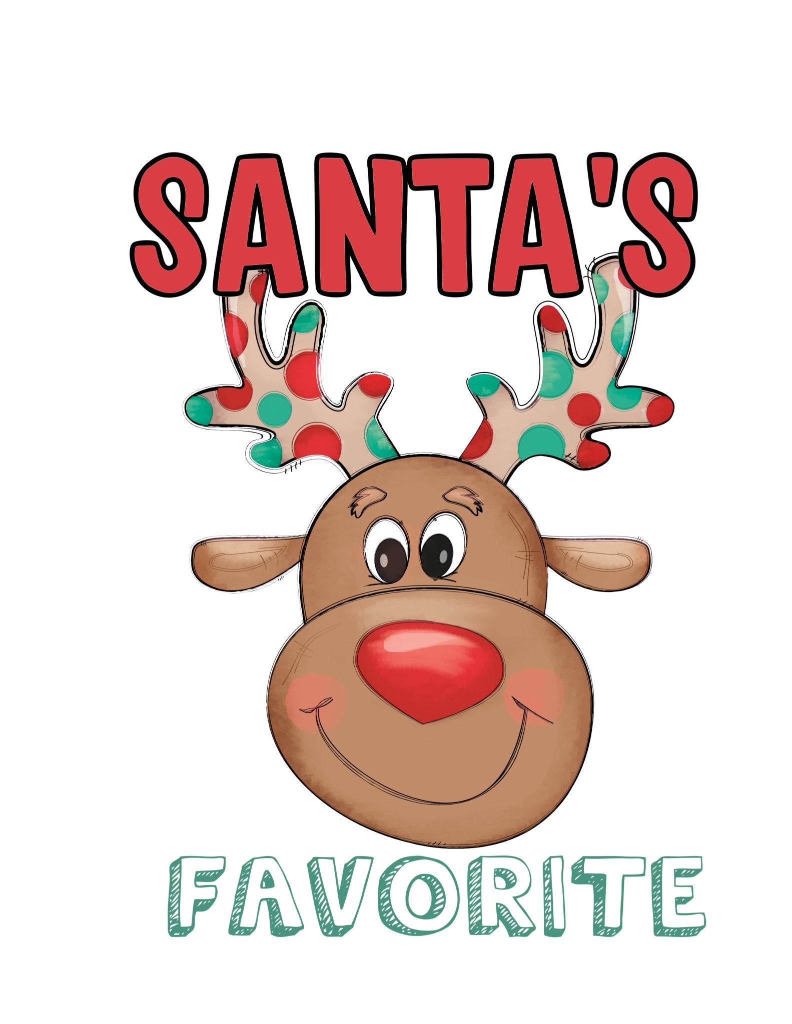 Santa Favorite Boy DTF Transfer - My Vinyl Craft