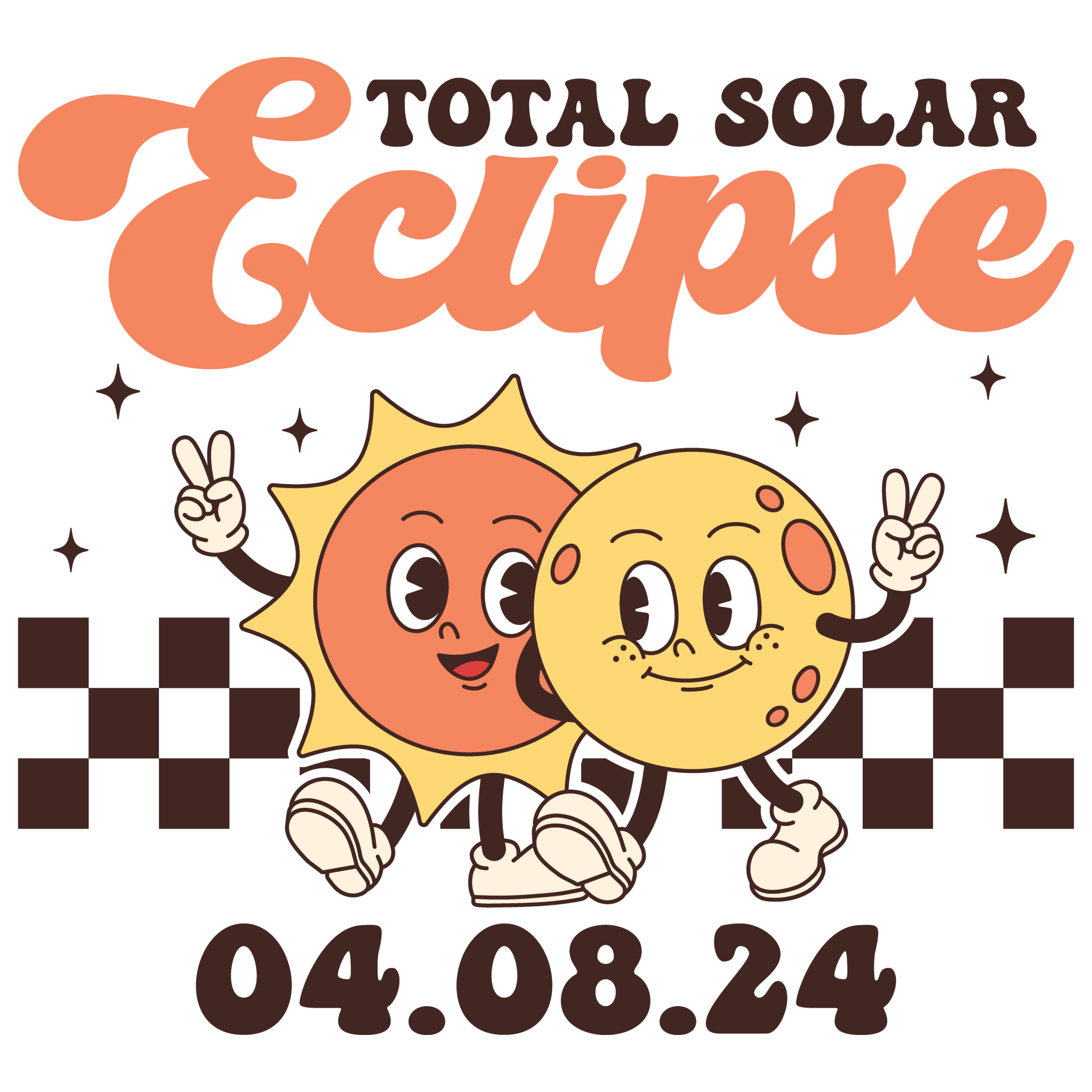 Total Eclipse Retro DTF Transfer - My Vinyl Craft